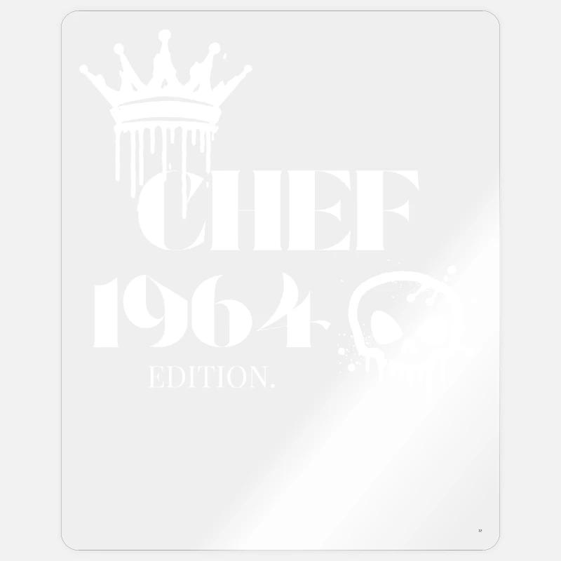 Édition Chef 1964 61 anniversaire Déclaration - Sticker taille S (10 x 10 cm) - brillant transparent