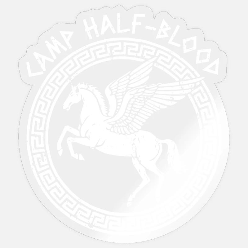 Camp Halbblut Fliegendes Pferd Camping Halbblut Sticker Größe S (10 x 10 cm)