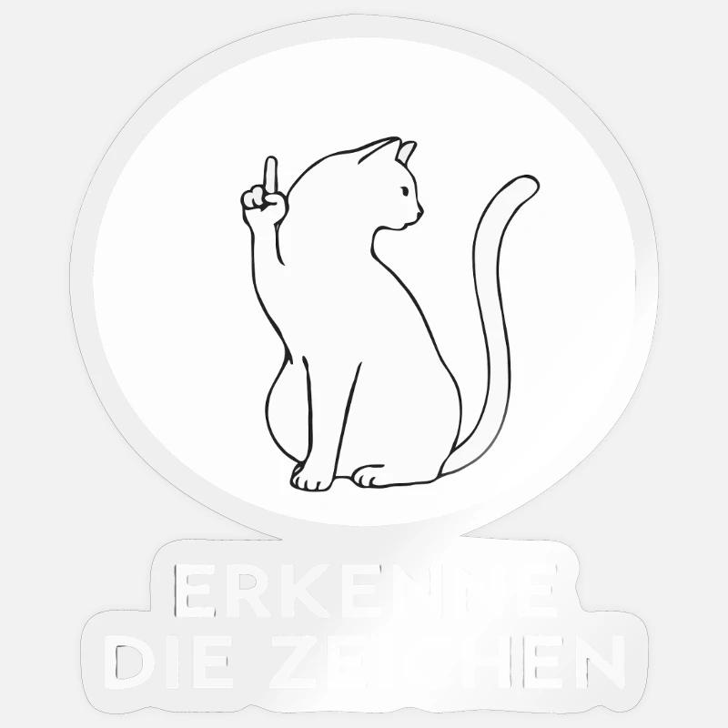 Cat Kitten Kitty - Sticker size S (10 x 10 cm) - transparent glossy