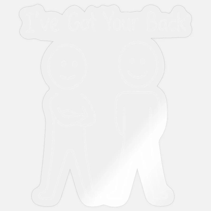 I've Got Your Back: Support Duo Sticker size S (10 x 10 cm)
