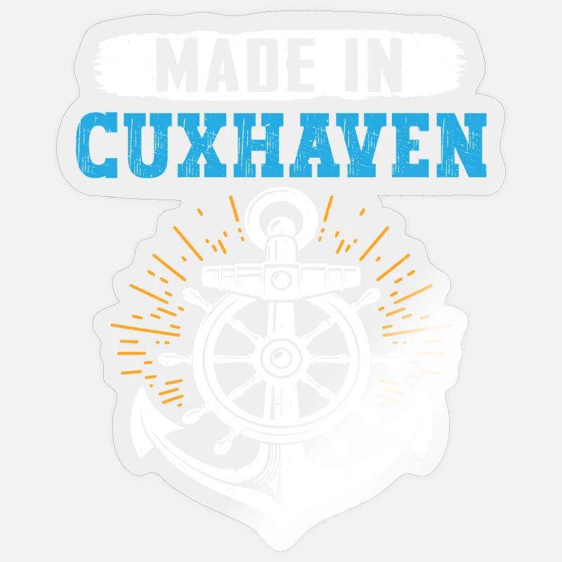 Cuxhaven MADE IN CUXHAVEN Fun - Sticker size S (10 x 10 cm) - transparent glossy