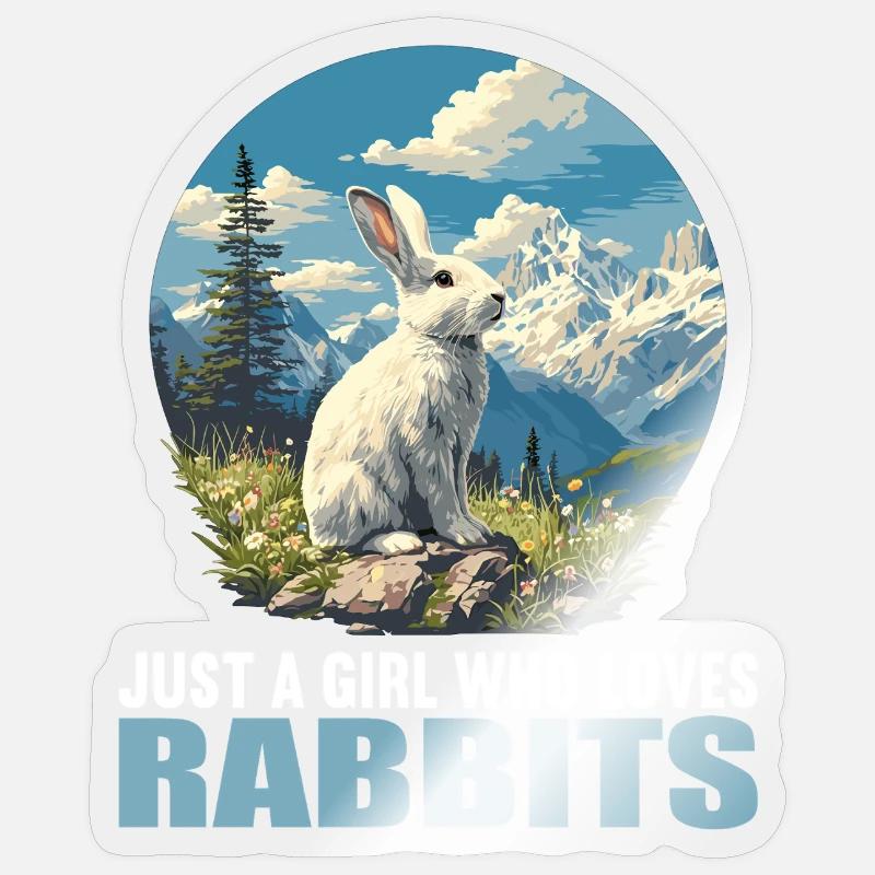Bunny Bunny - Sticker size S (10 x 10 cm) - transparent glossy