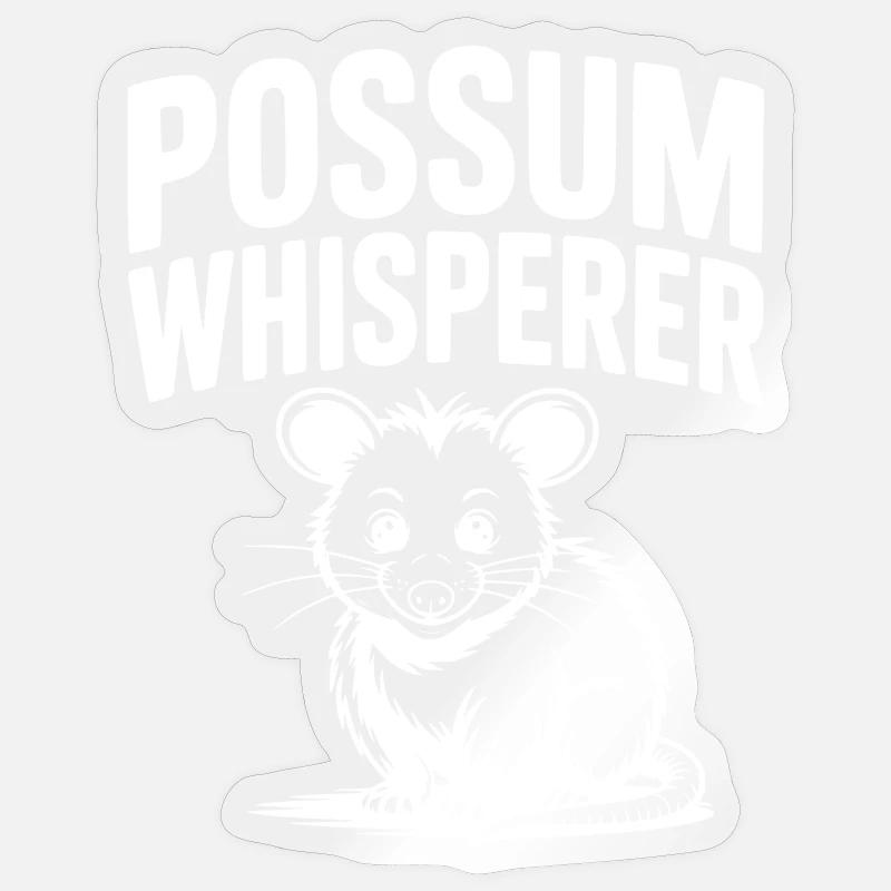 Opossum-Flüsterer Sticker Größe S (10 x 10 cm)