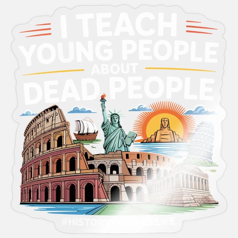 Geschichte - Sticker Größe S (10 x 10 cm) - Transparent glänzend