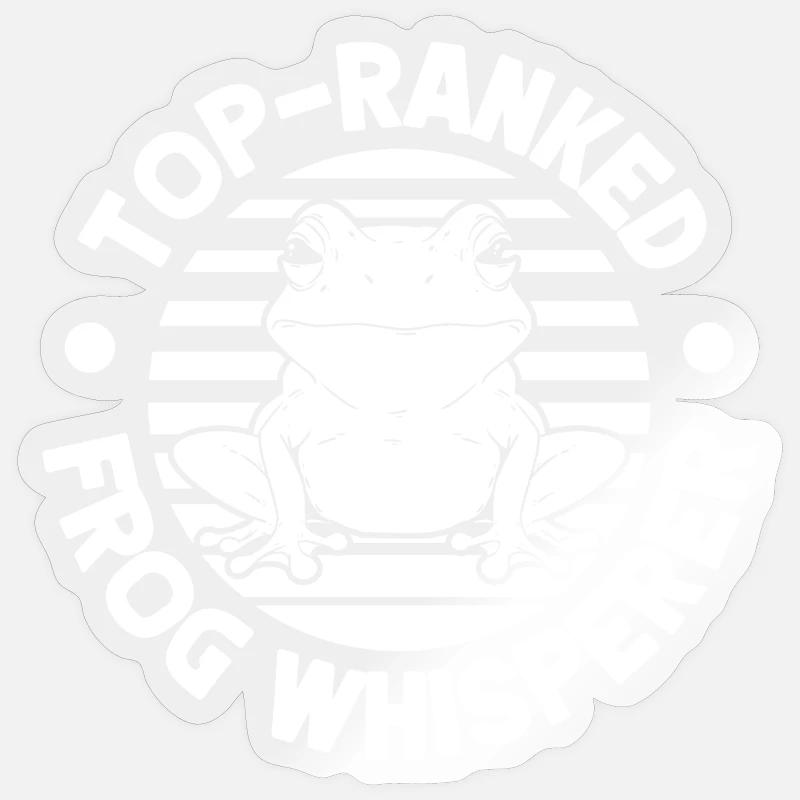 Frog Catcher Top-Ranked Frog - Sticker Größe S (10 x 10 cm) - Transparent glänzend