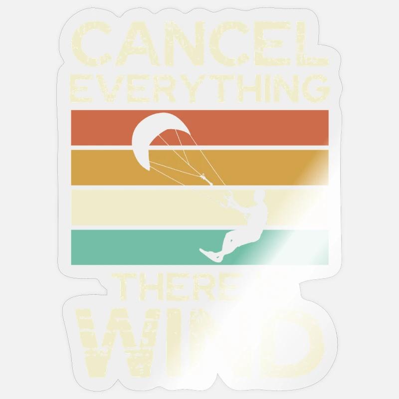 Cancel Everything There Is Wind Sticker Größe S (10 x 10 cm)