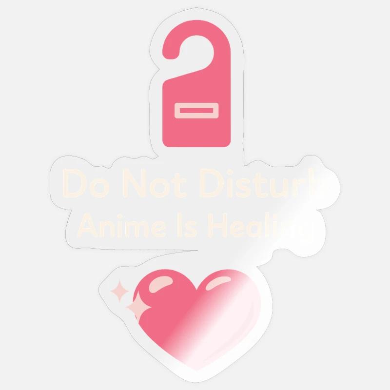 Introverti d’anime Weeb canapé - Sticker taille S (10 x 10 cm) - brillant transparent