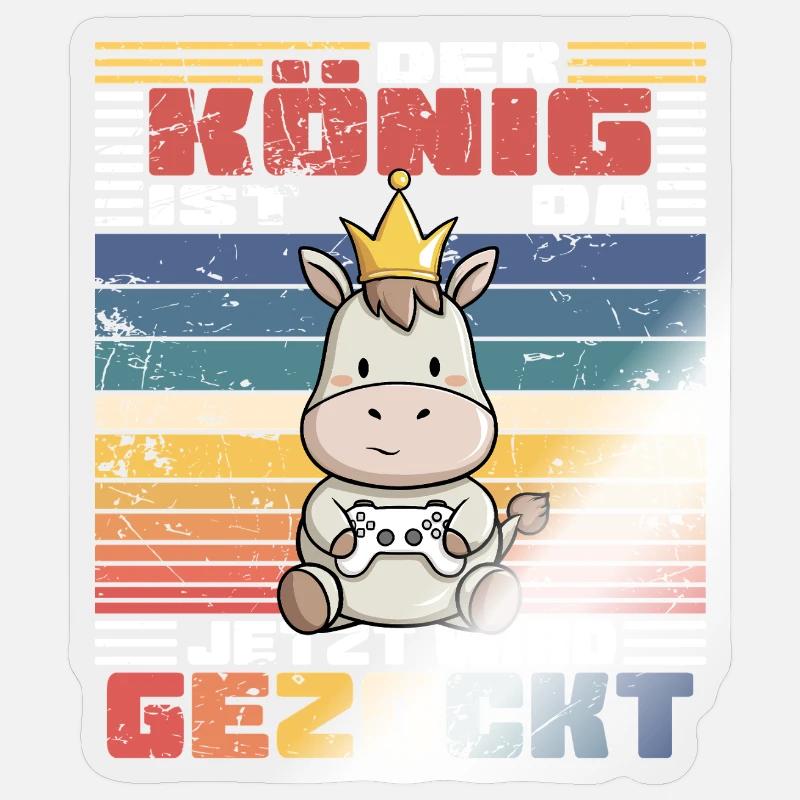 Game King computer game Sticker size S (10 x 10 cm)
