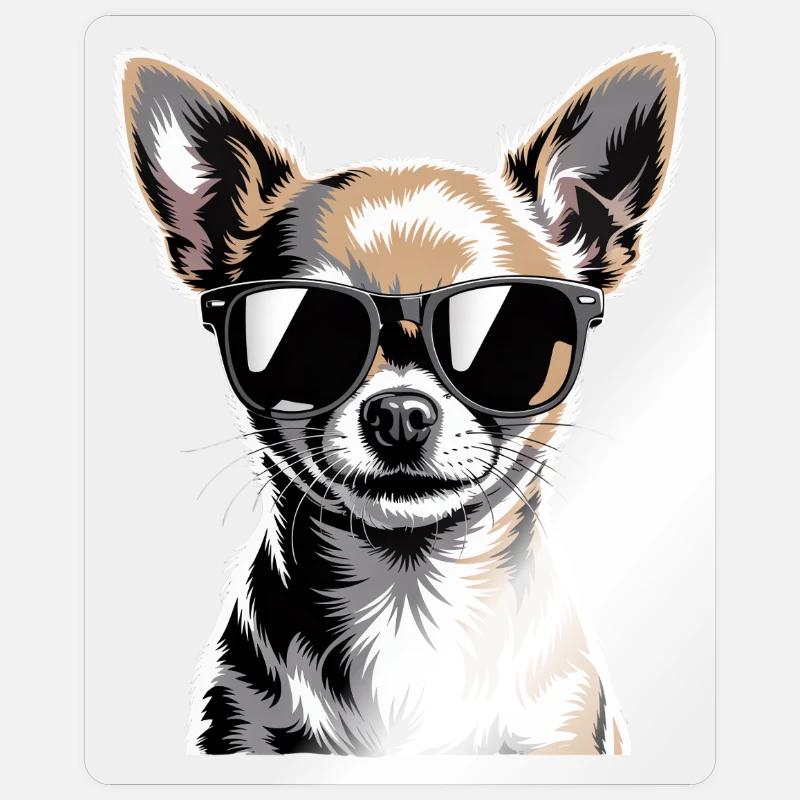 Chihuahua - Sticker size S (10 x 10 cm) - transparent glossy
