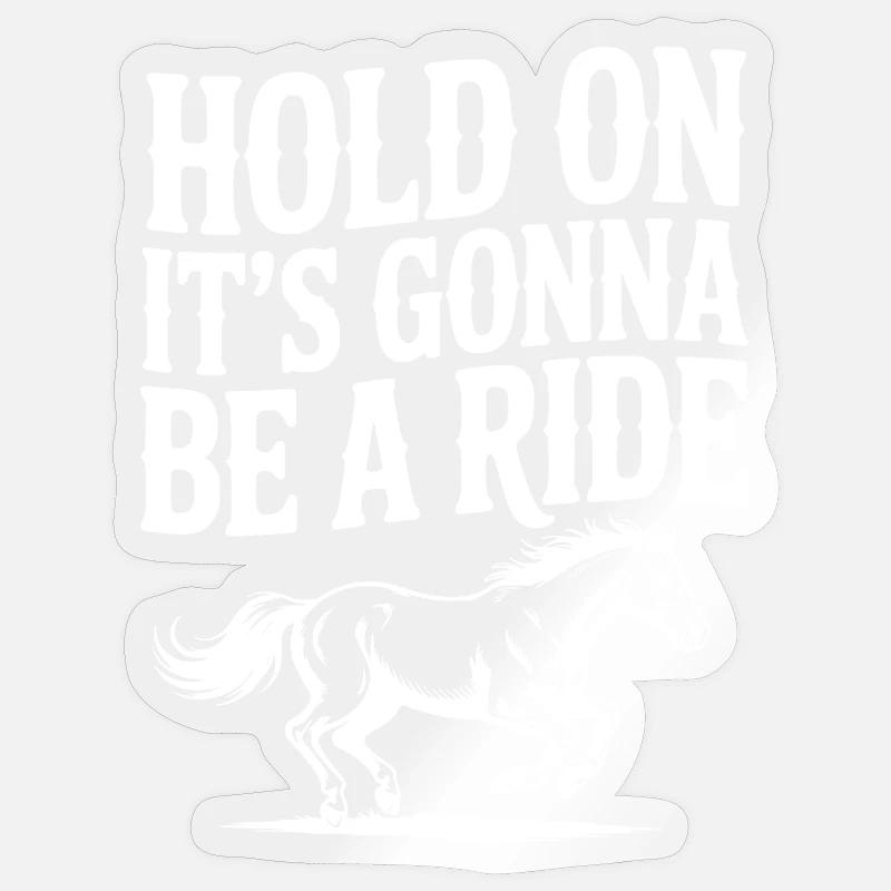 Warte kurz – Es wird eine Fahrt Sticker Größe S (10 x 10 cm)