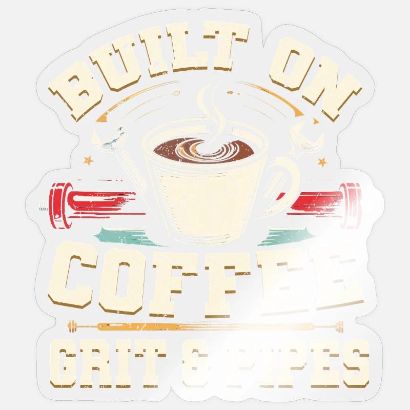 Pipelayer Pipeline Builder Coffee Grit & Pipes Sticker size S (10 x 10 cm)