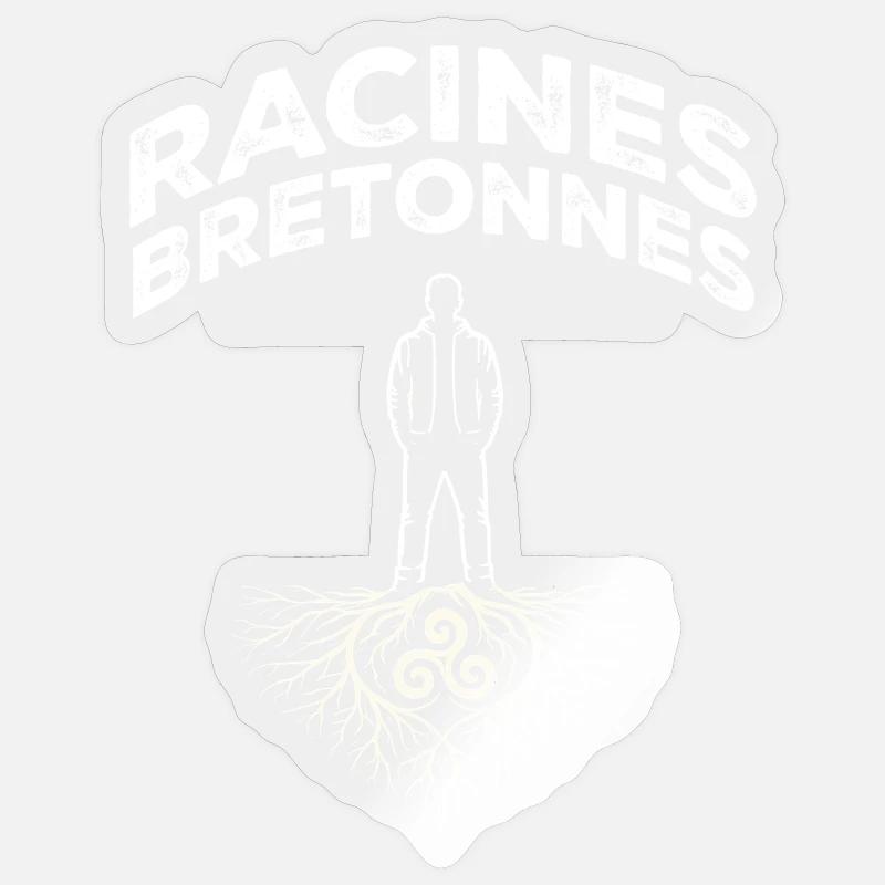 Brittany Breton Roots Triskell Identity - Sticker size S (10 x 10 cm) - transparent glossy