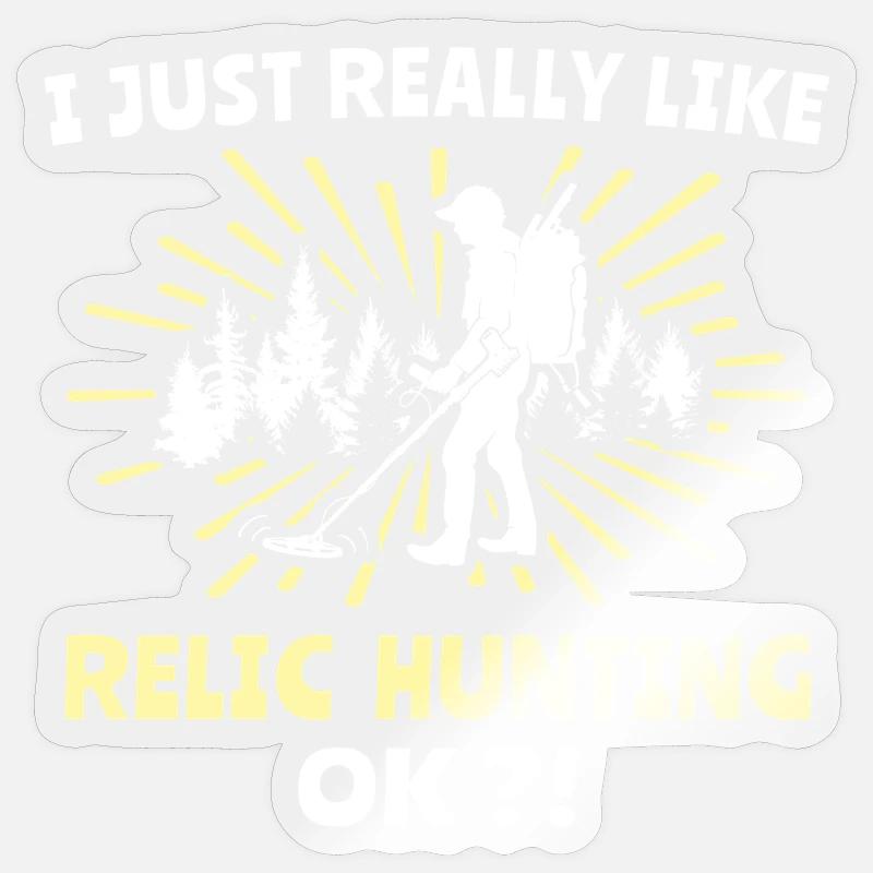 Sondes Chercheuses de Reliques - Sticker taille S (10 x 10 cm) - brillant transparent