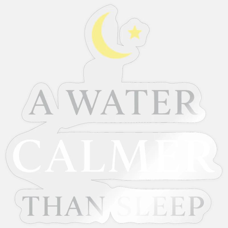 Night boating with - Sticker size S (10 x 10 cm) - transparent glossy