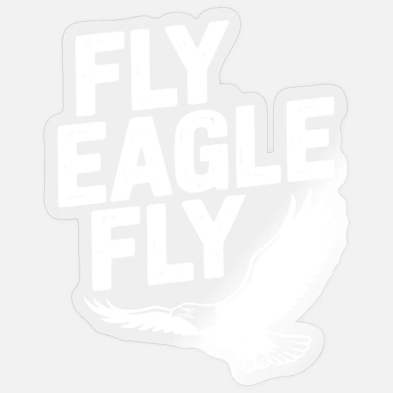 Fly Eagle Fly Sticker size S (10 x 10 cm)