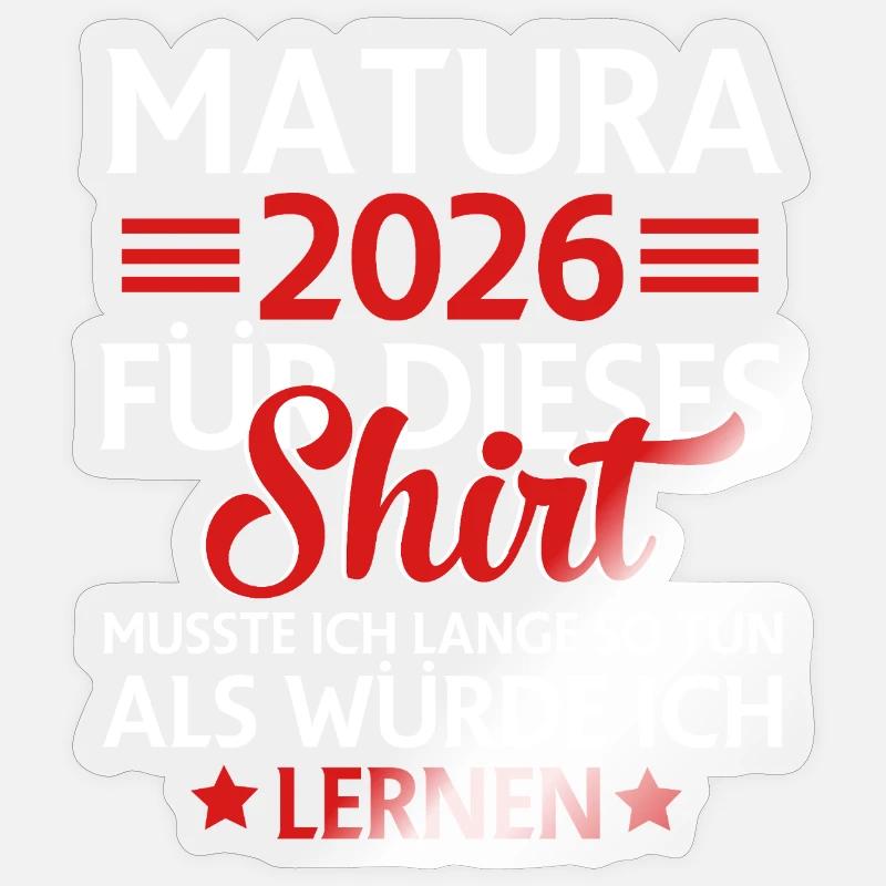 Maturité 2026 - Sticker taille S (10 x 10 cm) - brillant transparent