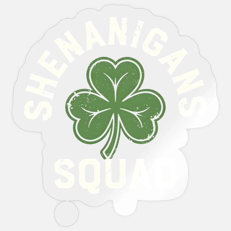 Shenanigans Squad Shamrock Sticker Größe S (10 x 10 cm)