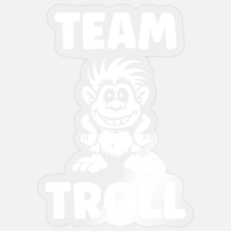 Troll Sticker Größe S (10 x 10 cm)