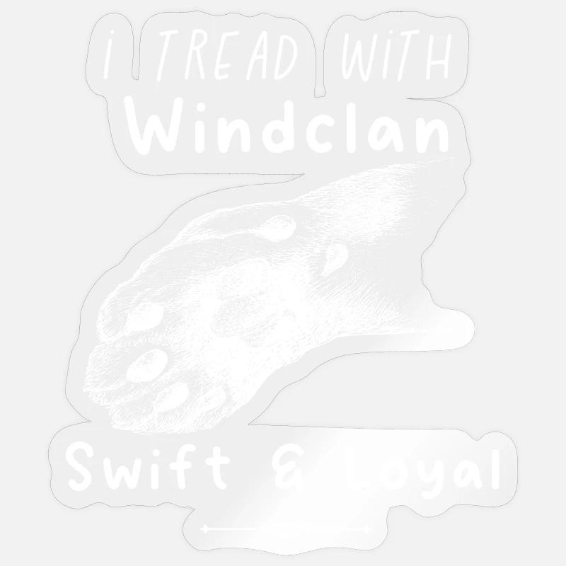 Kriegerkatzen – Windclan Träume - Sticker Größe S (10 x 10 cm) - Transparent glänzend