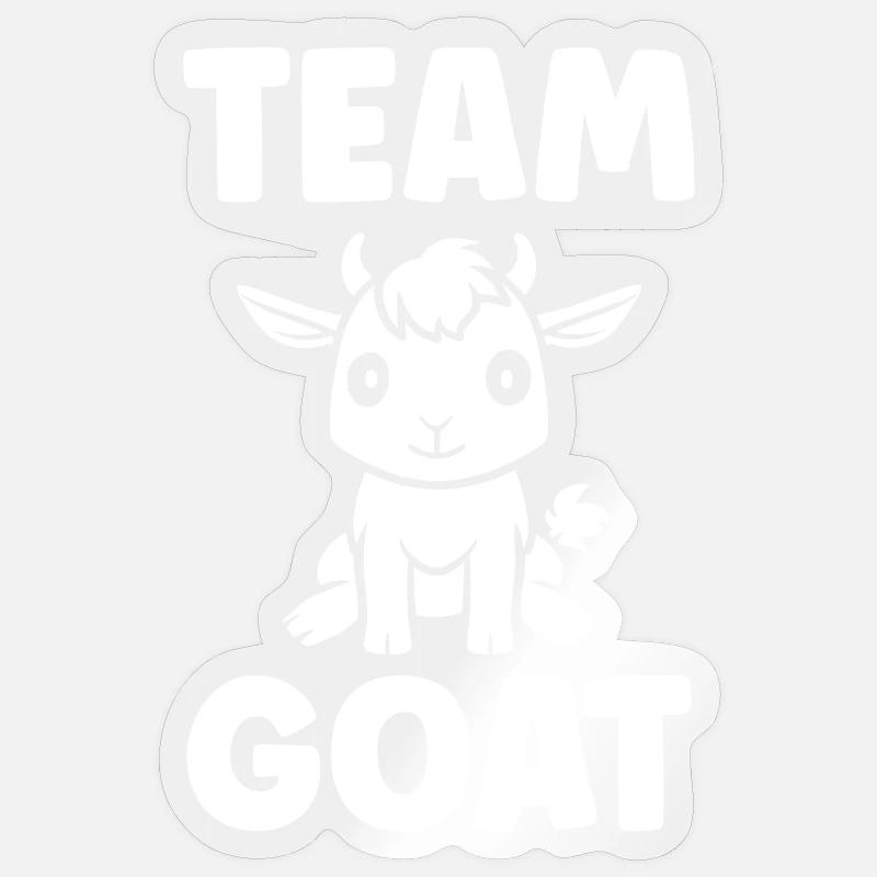 Equipe Cabri Team Goat - Sticker size S (10 x 10 cm) - transparent glossy
