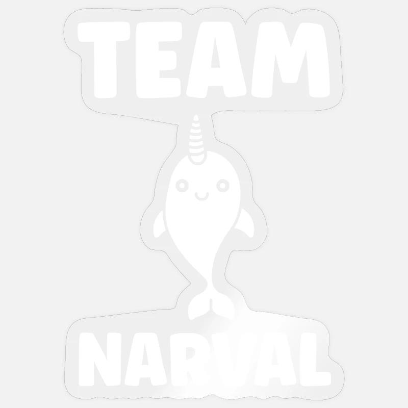 Narwal Sticker Größe S (10 x 10 cm)