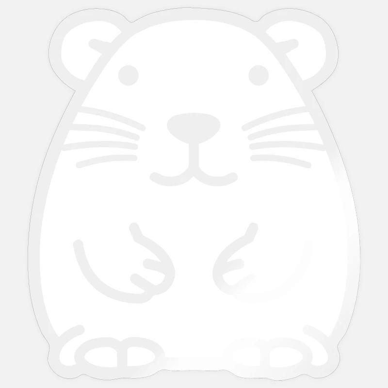 wombat - Sticker size S (10 x 10 cm) - transparent glossy