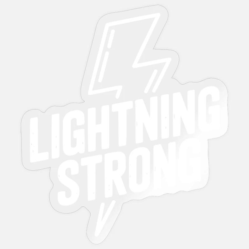 Lightning Strong Sticker size S (10 x 10 cm)