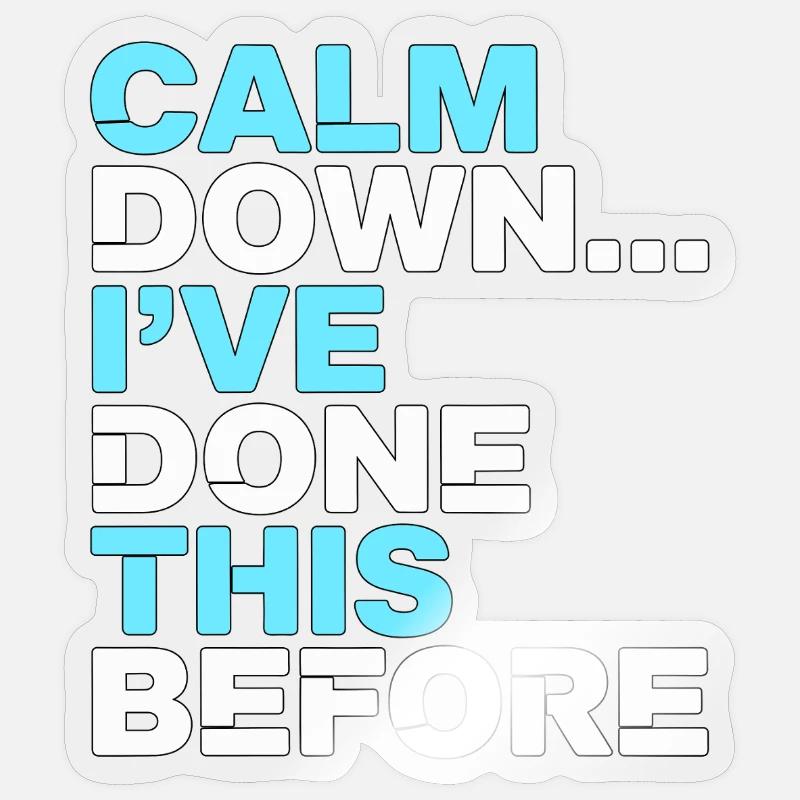 Nurse Practitioner Calm Down I've Registered Nurse Sticker Größe S (10 x 10 cm)