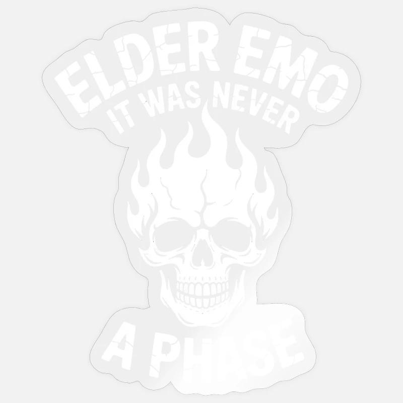 Elder Emo, ce n’était jamais une phase Sticker taille S (10 x 10 cm)