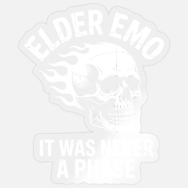 Elder Emo: Es war nie eine Phase Sticker Größe S (10 x 10 cm)
