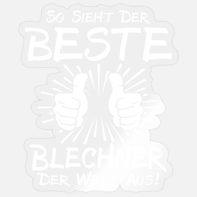 Best Blechner - Sticker size S (10 x 10 cm) - transparent glossy