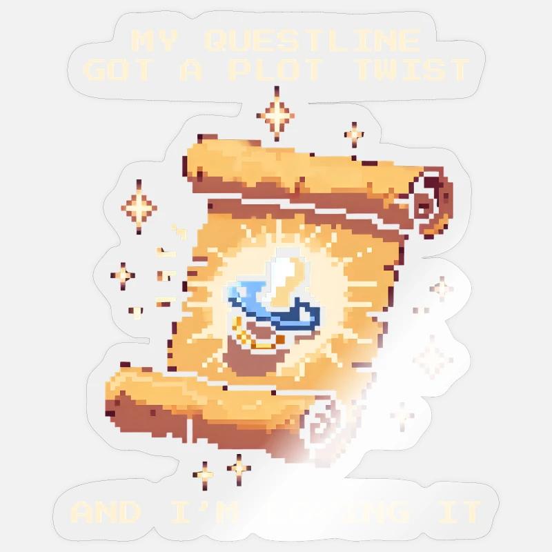 Questline Plot Twist | Baby changed everything Sticker size S (10 x 10 cm)
