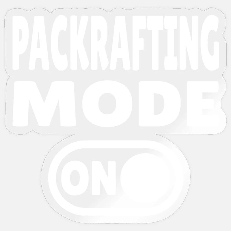 Mode Packrafting ACTIVÉ – Aventure sur terre et sur l’eau Sticker taille S (10 x 10 cm)