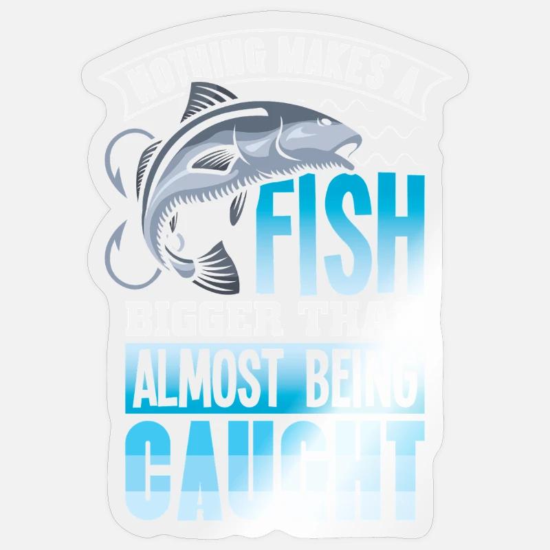 Pêcheur, pêcheur, dits, Petri Heil - Sticker taille S (10 x 10 cm) - brillant transparent