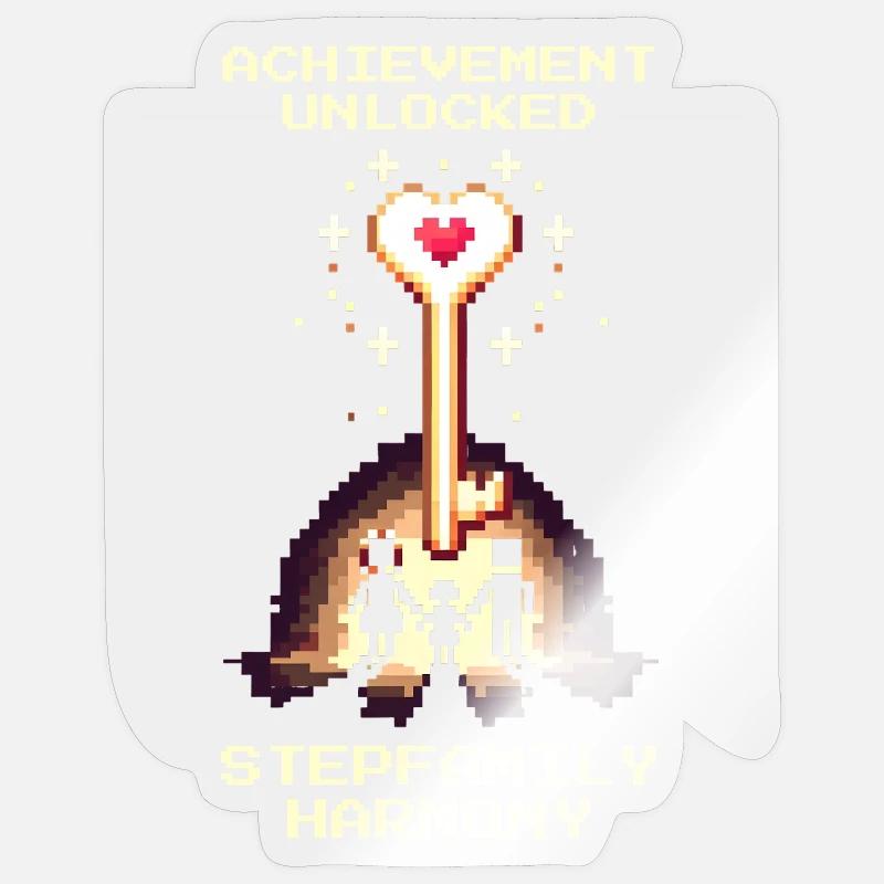 Patchwork-Harmonie freigeschaltet | Patchwork Sticker Größe S (10 x 10 cm)