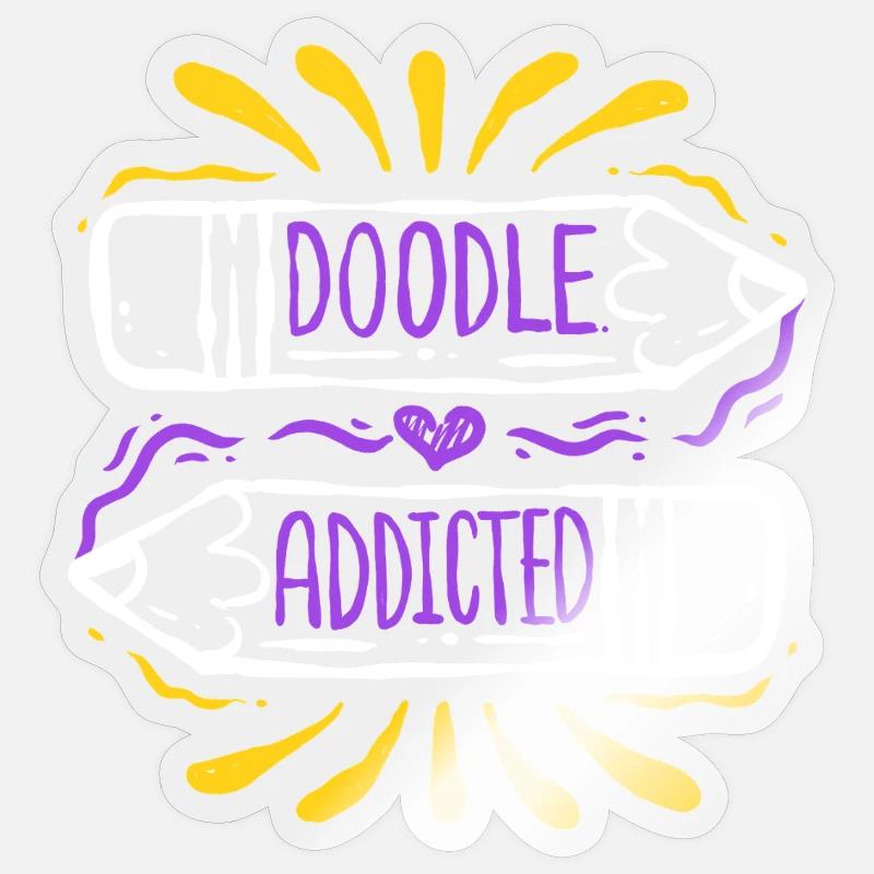 Doodle Doodle Drawing Sticker size S (10 x 10 cm)