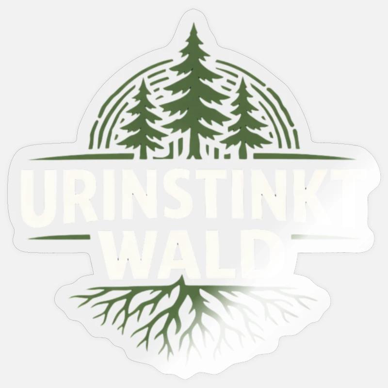 Primal Instinct Forest Emblem Sticker size S (10 x 10 cm)