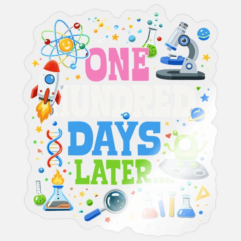 Cent jours plus tard – Science Comic Sticker taille S (10 x 10 cm)