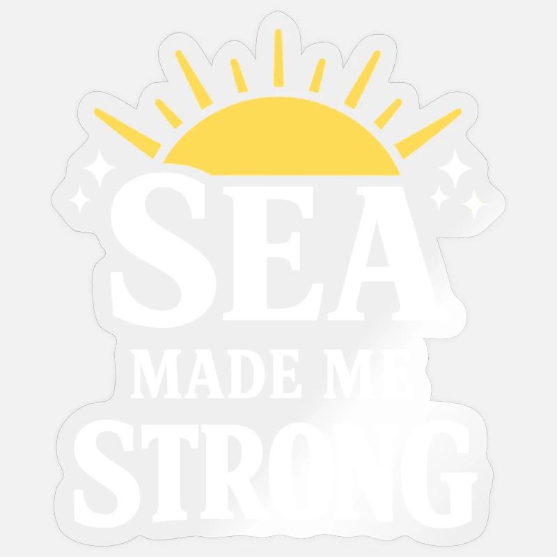 Seemannschaftsgeschenk Für Deckhand Ocean Work - Sticker Größe S (10 x 10 cm) - Transparent glänzend