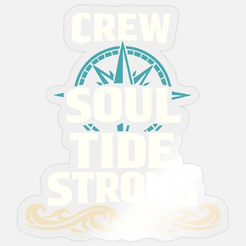 Seemannschaftsgeschenk Für Deckhand Ocean Work - Sticker Größe S (10 x 10 cm) - Transparent glänzend