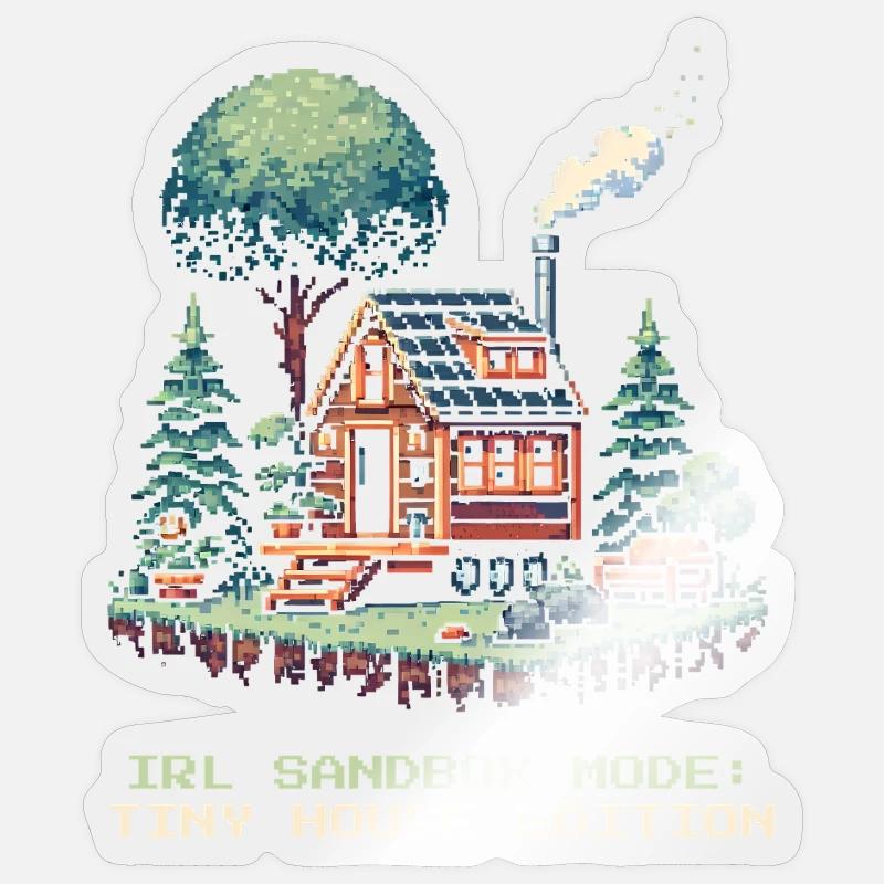 Mode bac à sable IRL | Mode de vie dans les maisons miniatures Sticker taille S (10 x 10 cm)