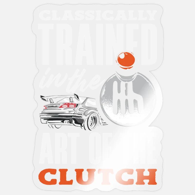 Manual car, classically trained Sticker size S (10 x 10 cm)