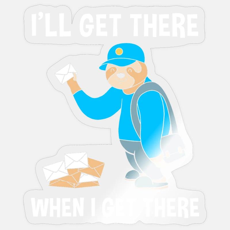 Post Postmark Postman Sticker size S (10 x 10 cm)