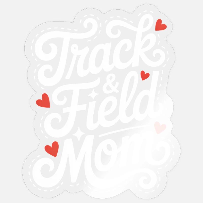 Dictions sportives Don d’Athlétisme - Sticker taille S (10 x 10 cm) - brillant transparent