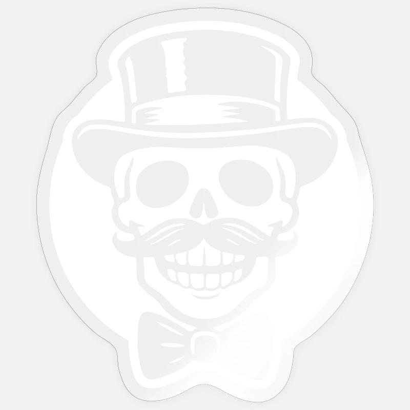 Groom Skeleton - Sticker size S (10 x 10 cm) - transparent glossy