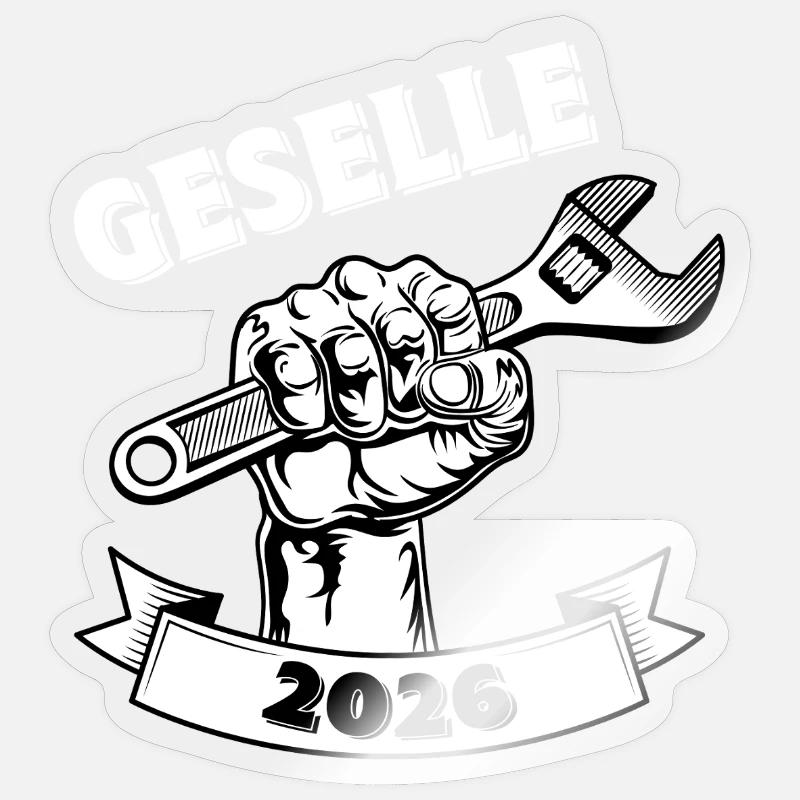 Compagnon 2026 - Sticker taille S (10 x 10 cm) - brillant transparent