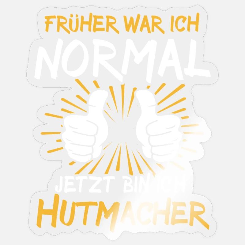 Hatter's Saying - Sticker size S (10 x 10 cm) - transparent glossy