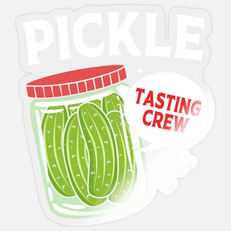Cornichon concombre Sticker taille S (10 x 10 cm)