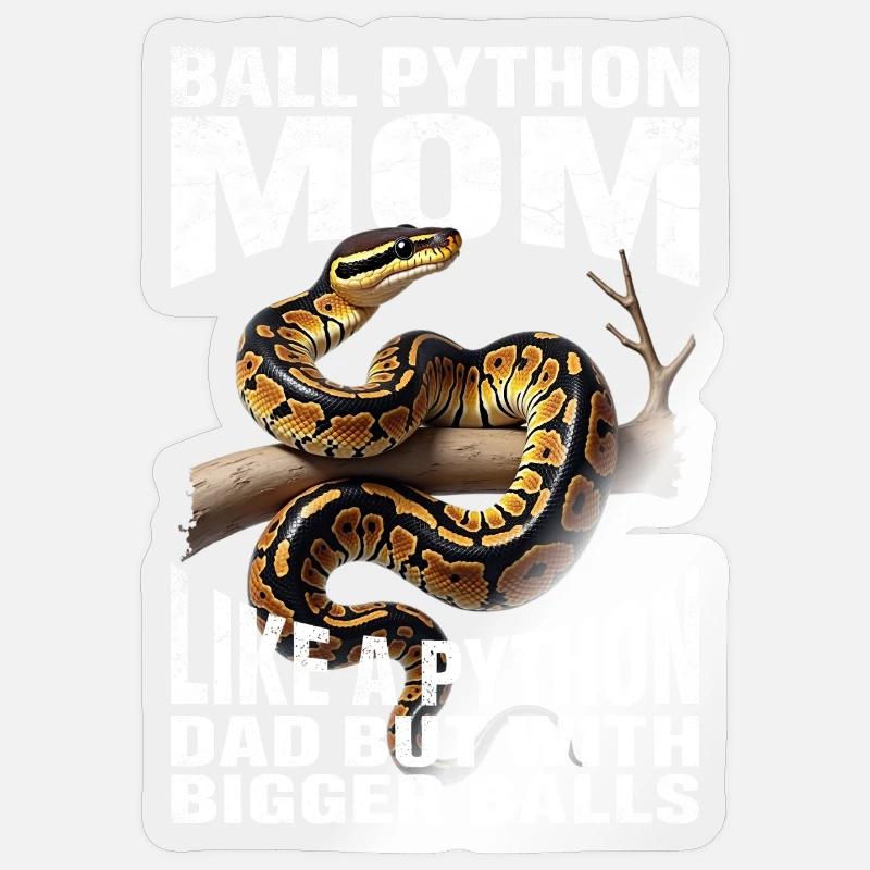 Maman Python roi Maman Serpents Terrarium Python Sticker taille S (10 x 10 cm)