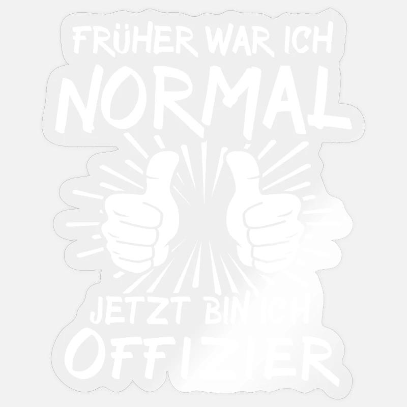 Offizier Sticker Größe S (10 x 10 cm)